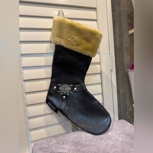 Harley-Davidson Black‎ Leather Stocking with chain hook